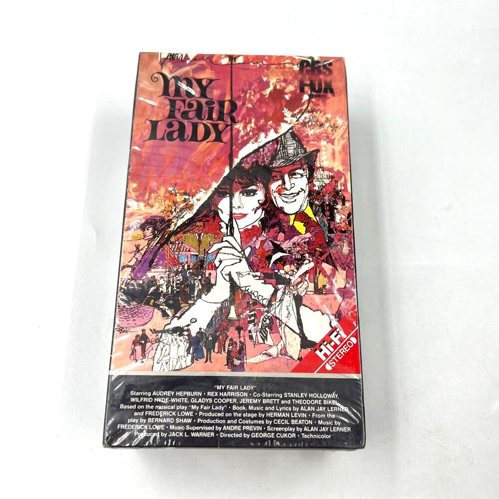 VTG My Fair Lady (VHS, 1964) New Sealed CBS FOX Video Audrey Hepburn Harrison